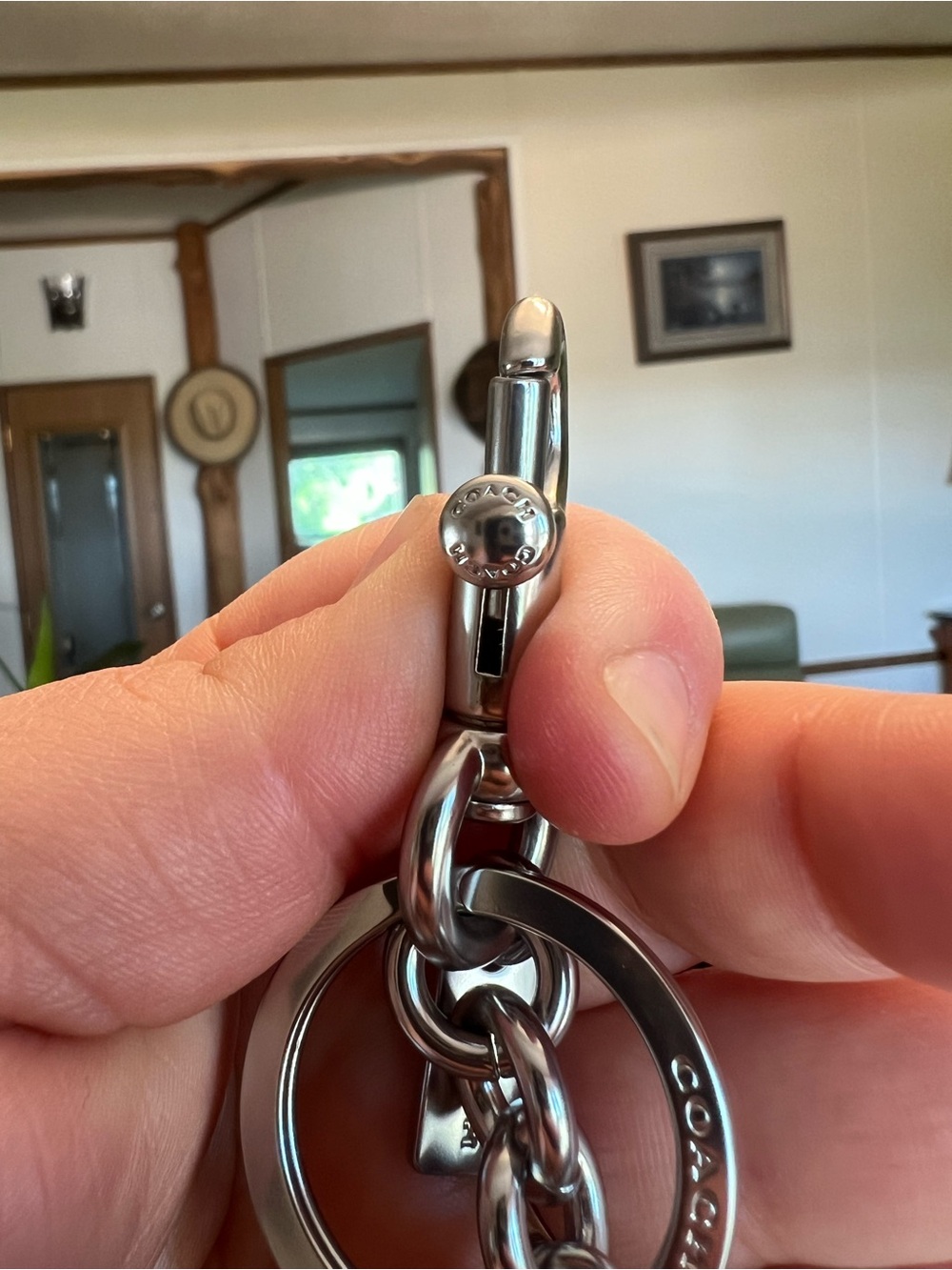 Coach Silver Tabby Bag Charm - Picture 7 of 12
